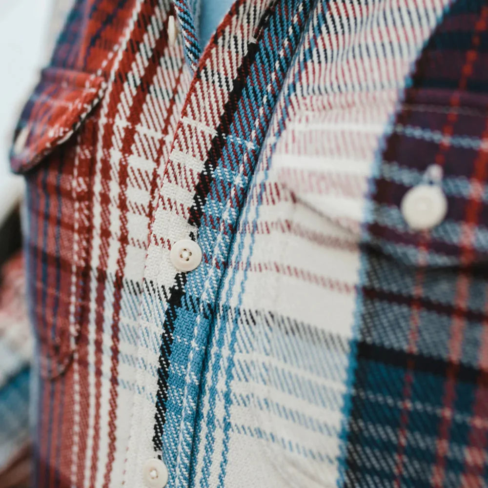 Blake Blanket Shirt - Henna Plaid Small