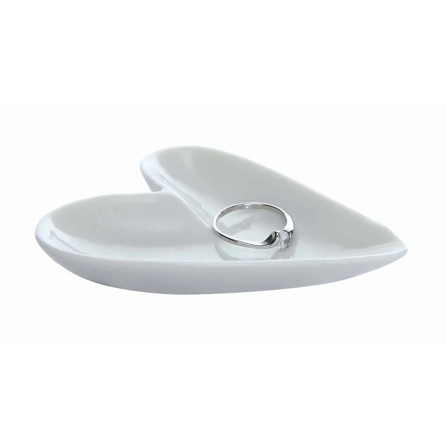 Ceramic Heart Shaped Ring Dish