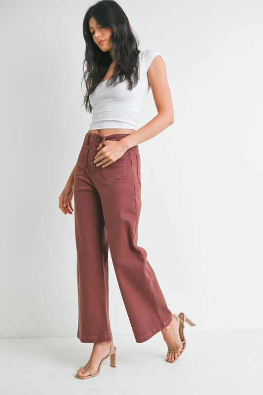 Katrina Mini Patch Pocket Ankle Pant 24