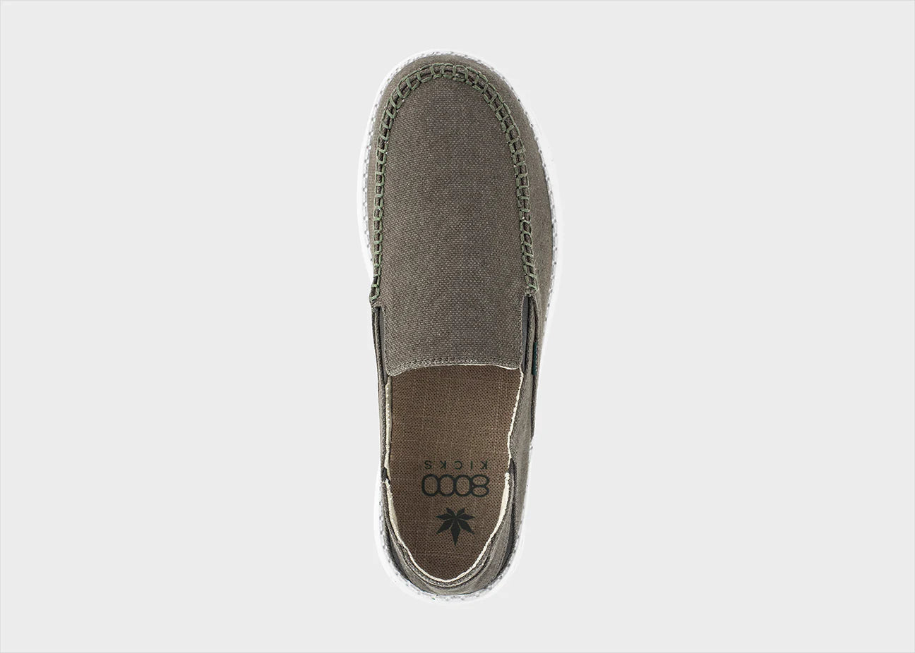 Sunslide Hemp Slip-On Green 11