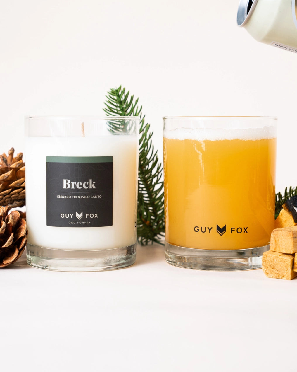 Breck Coconut Wax Candle - Smoked Fir + Palo Santo