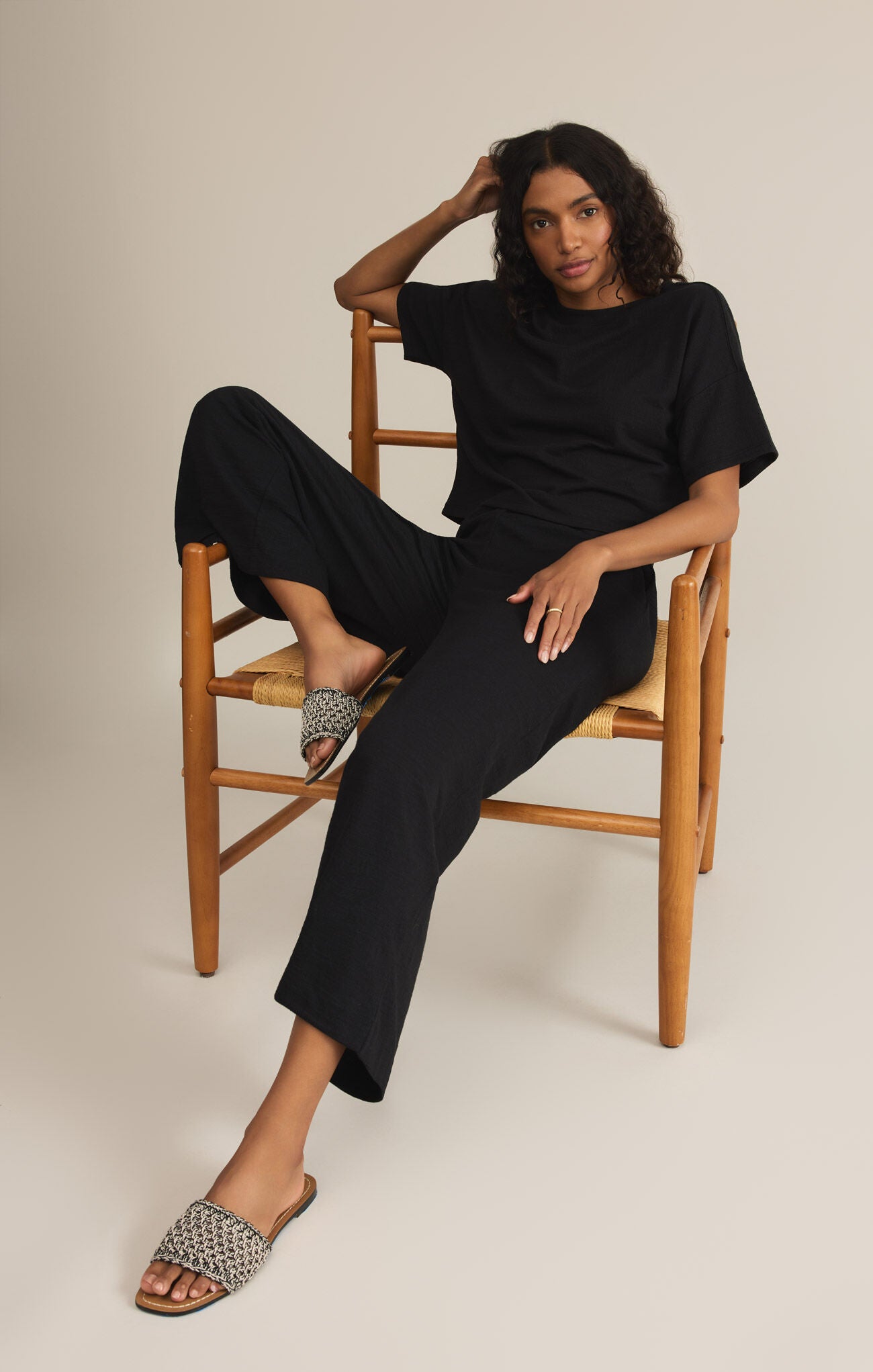 Scout Textured Slub Pant Black X-Small
