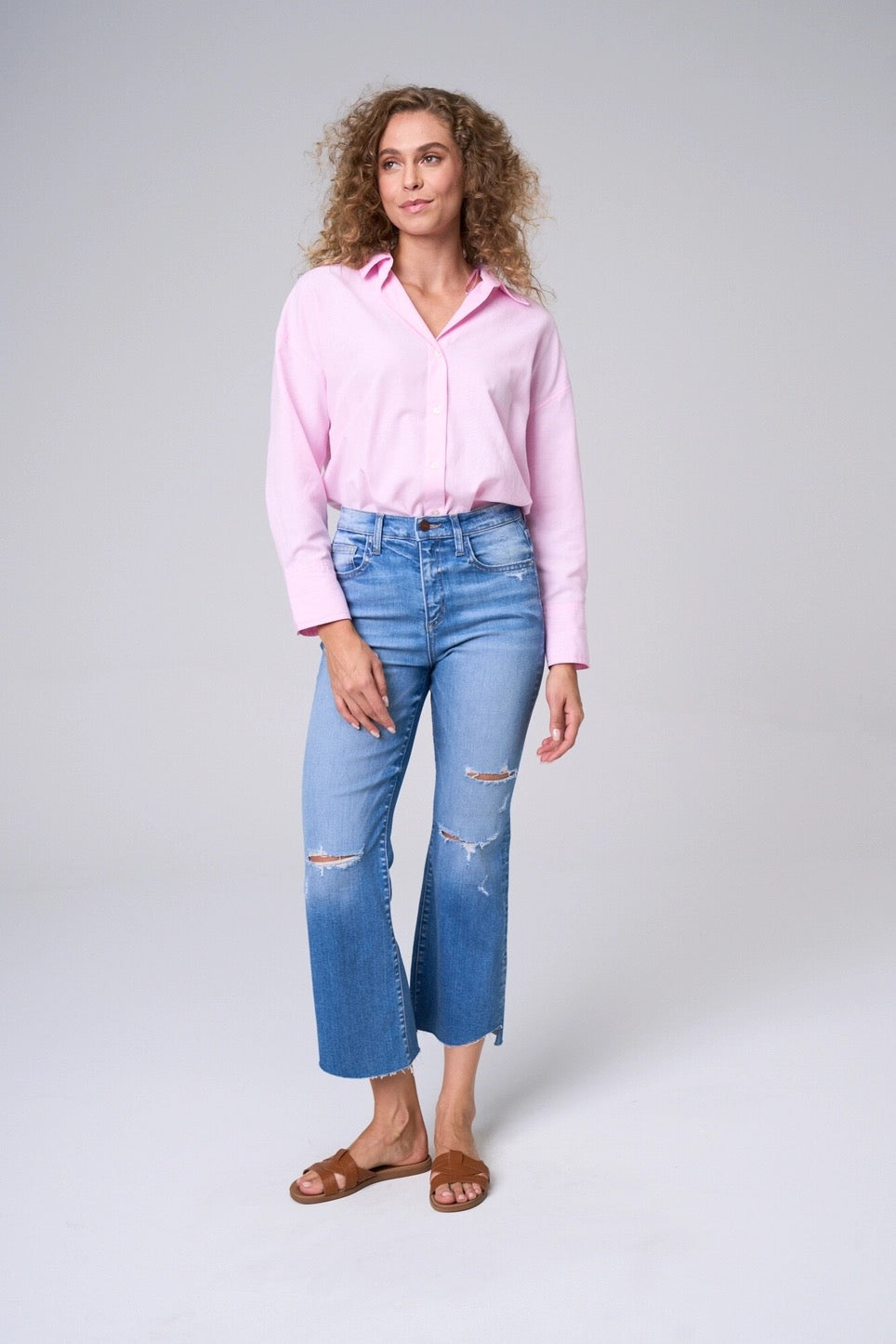 Victoria High Rise Kick Flare Denim 25