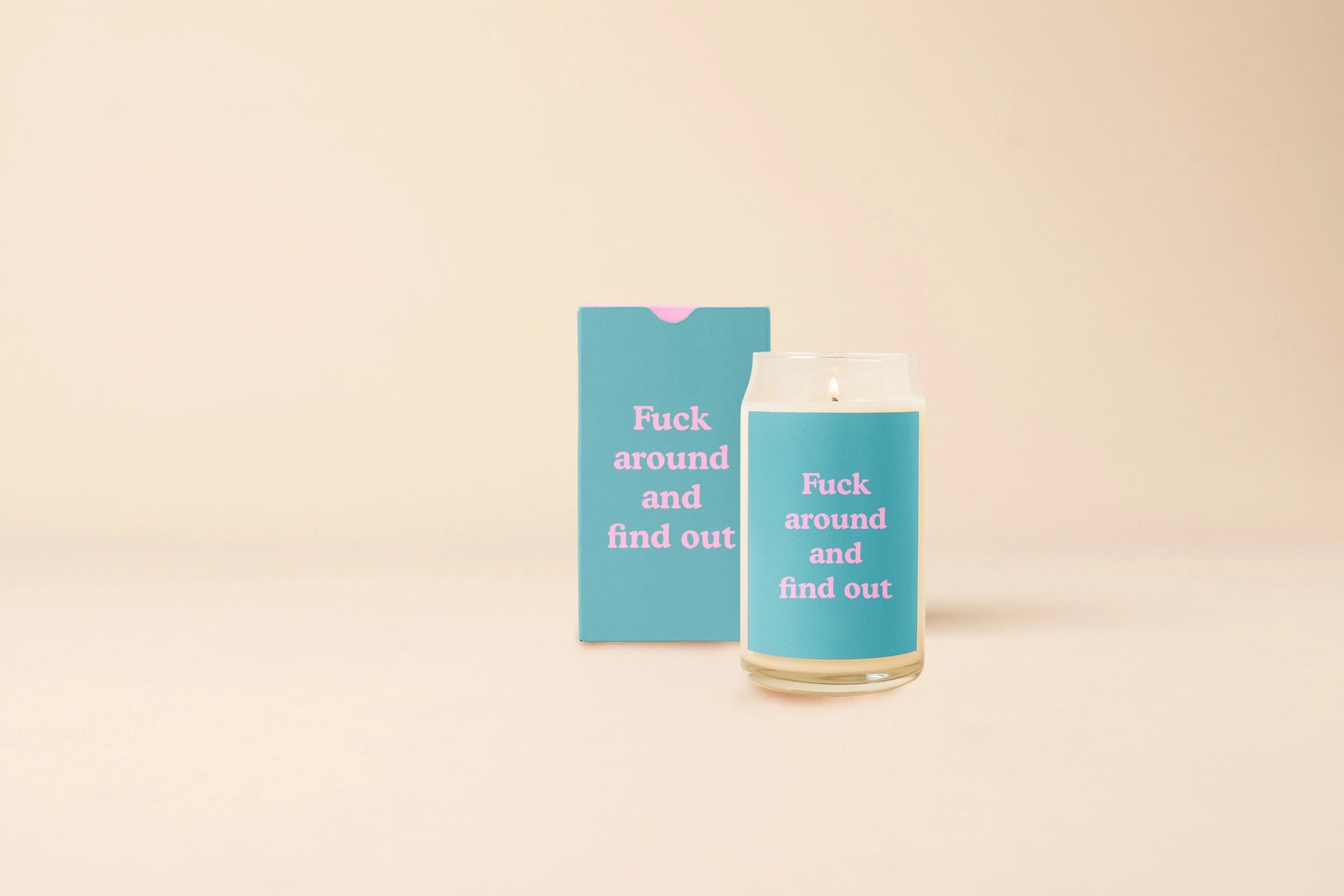 Glass Can Candle - Fuck Around and Find Out