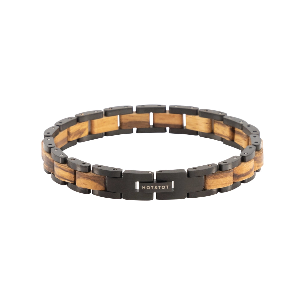 Handcrafted Sustainable Walnut Wood Bracelet - Viper