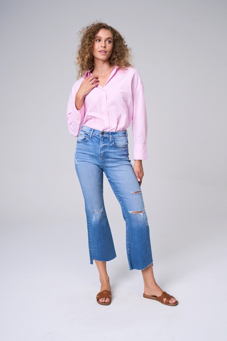 Victoria High Rise Kick Flare Denim 25