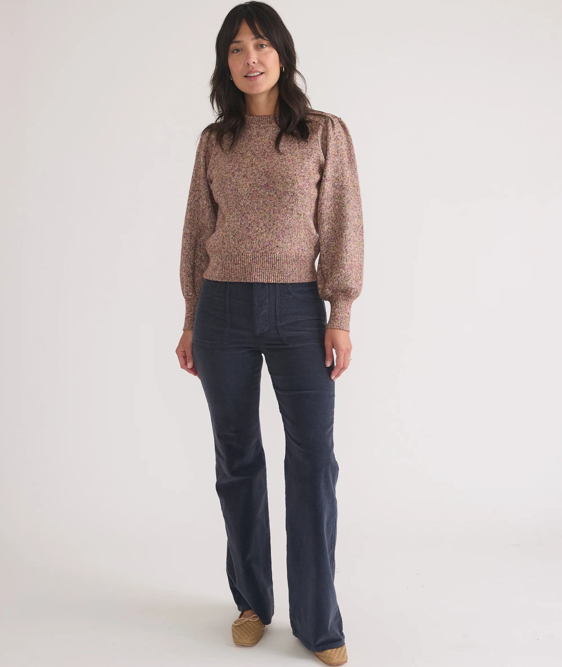 Alma Puff Sleeve Sweater Small