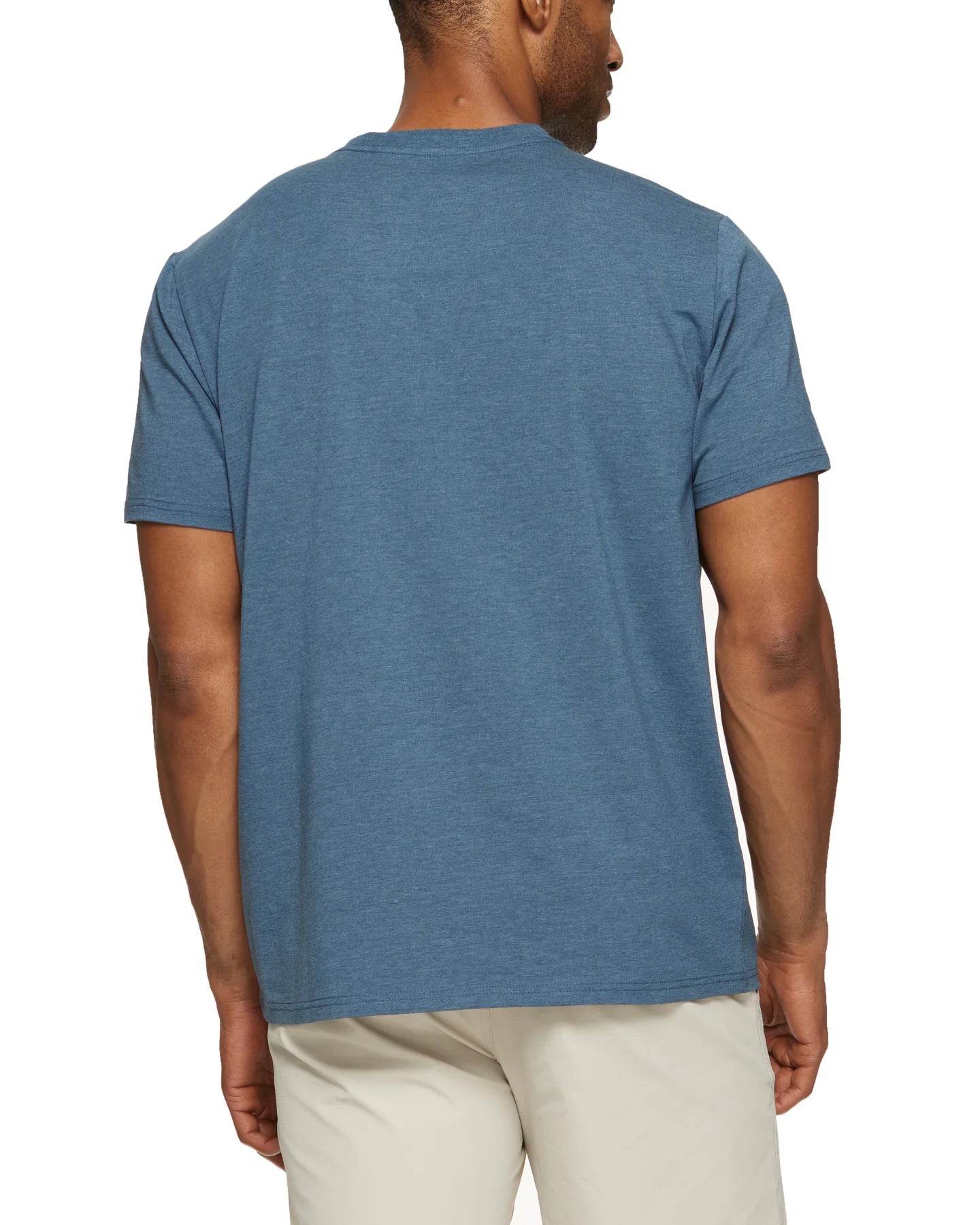 Russell Stretch Crewneck Tee Navy Heather Small