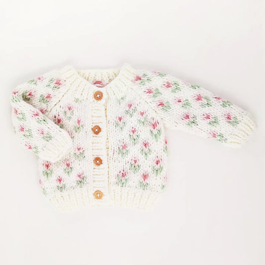 Bitty Blooms Cardigan Sweater 0-6 M