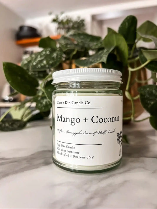 Cleo + Kin Candle Mango + Coconut
