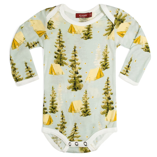 Camping Long Sleeve Onesie 3-6M