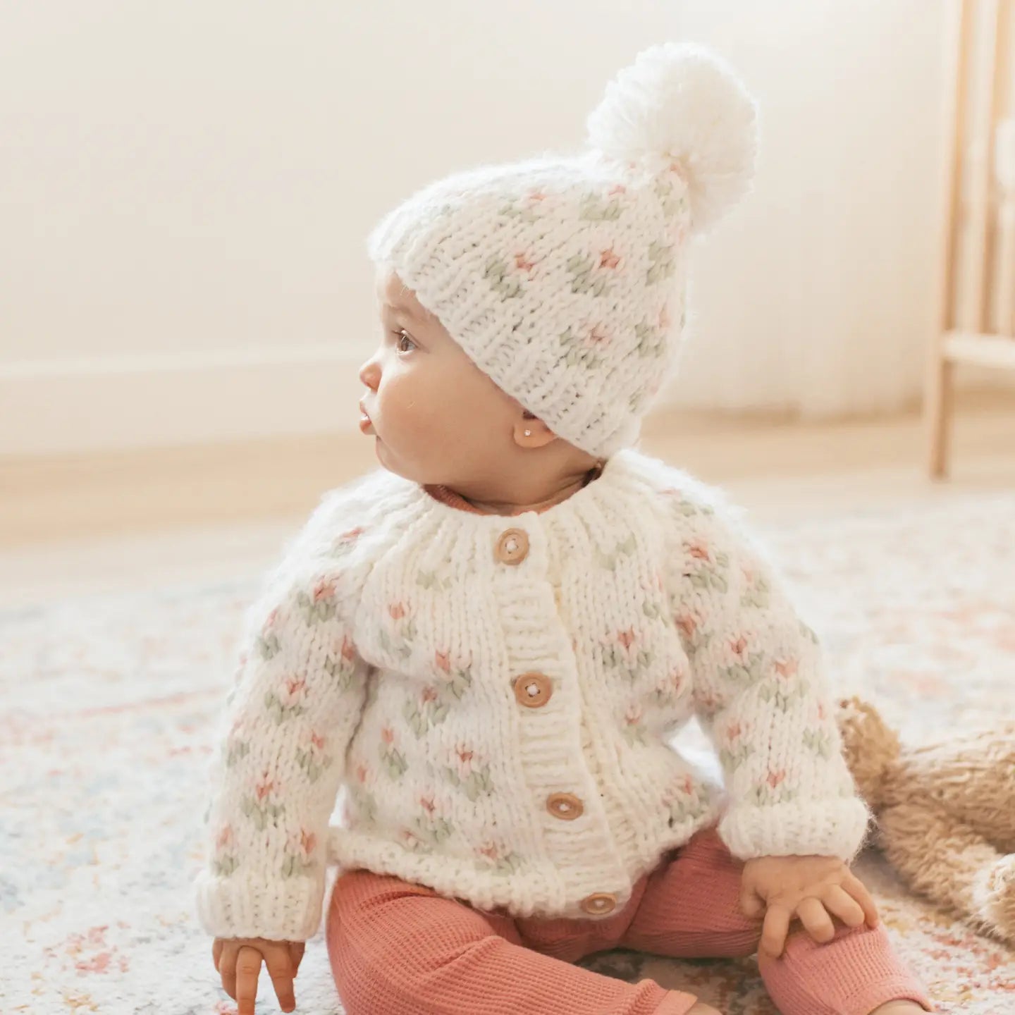 Bitty Blooms Cardigan Sweater 0-6 M