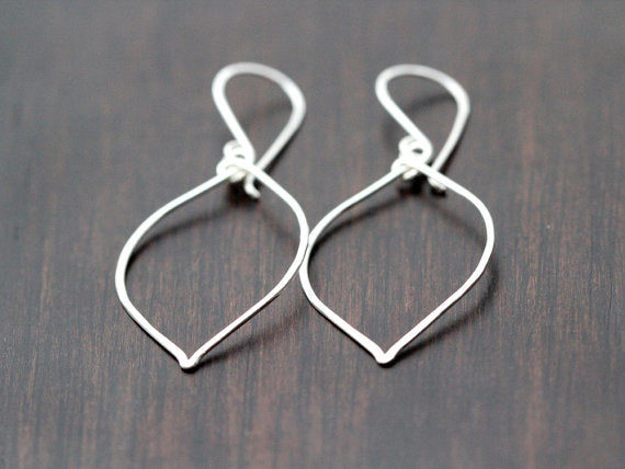 Leaf Hoops 14k Gold Fill