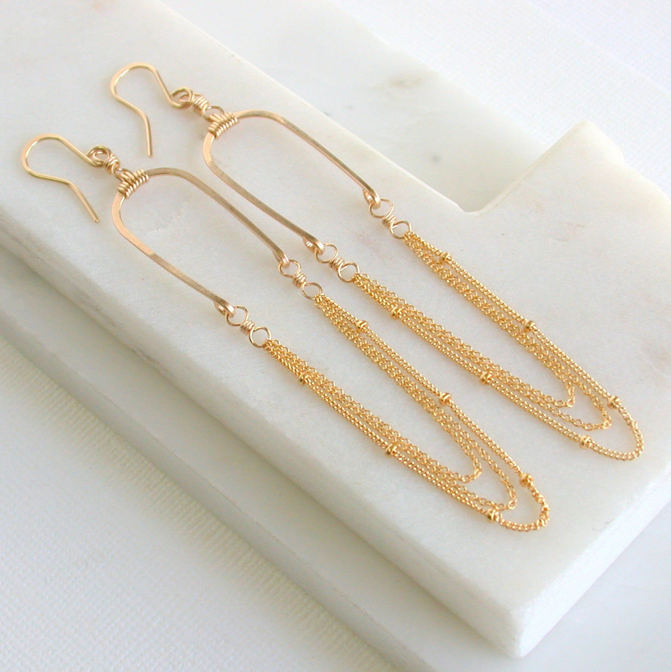 14k Gold Fill Goddess Earrings