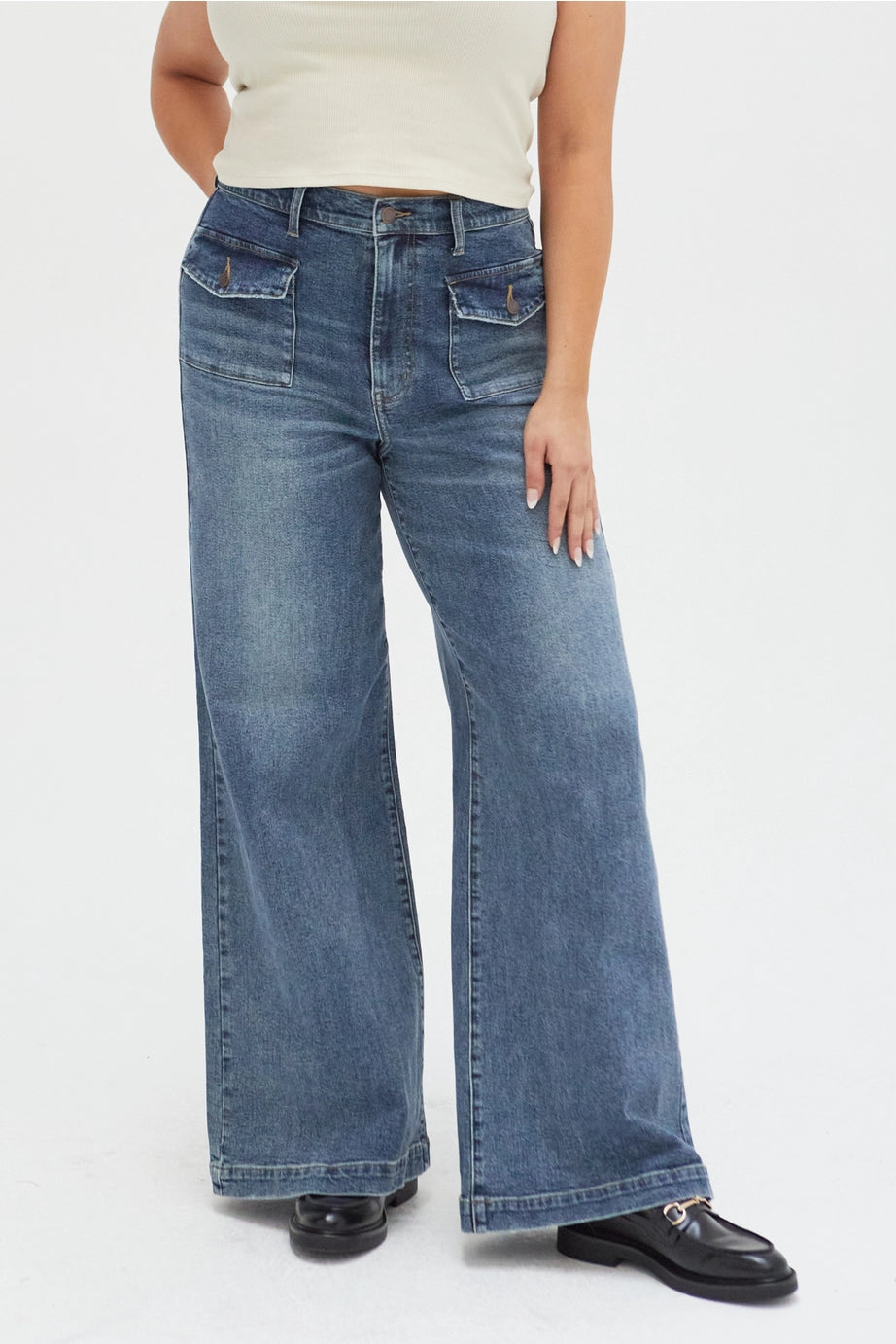 Campbell High Rise Front Pocket Denim 24