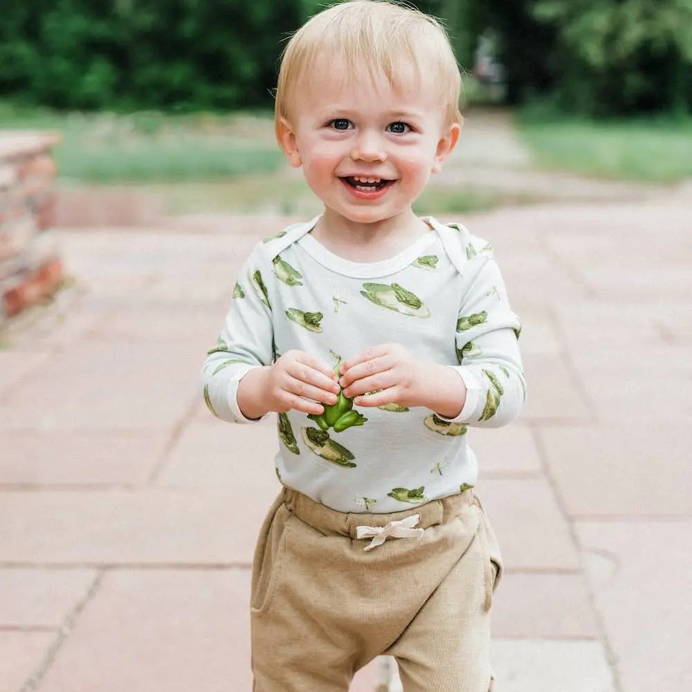 Organic Jogger - Rust Pinstripe 3 - 6m