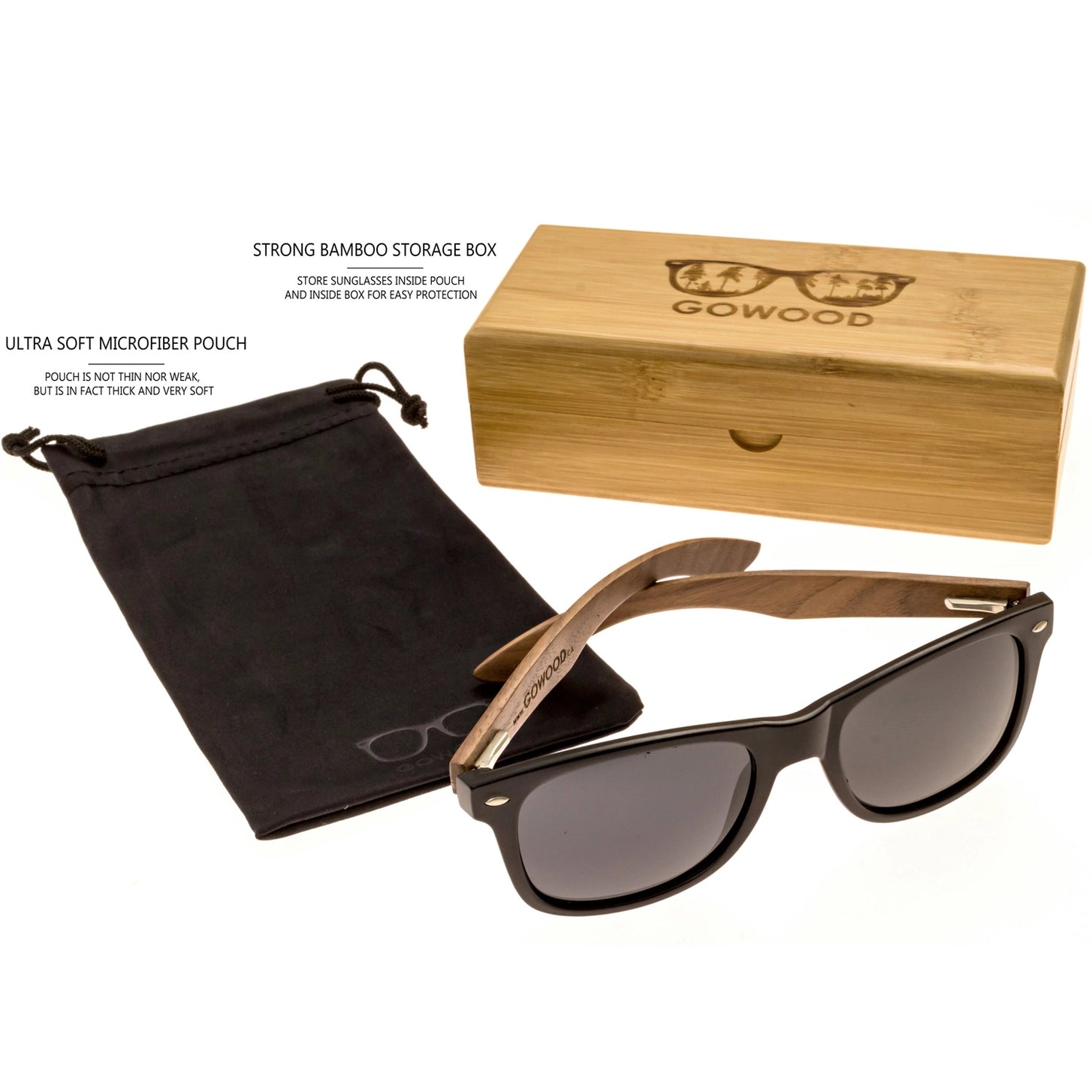 Zebra Wood Polarized Sunglasses
