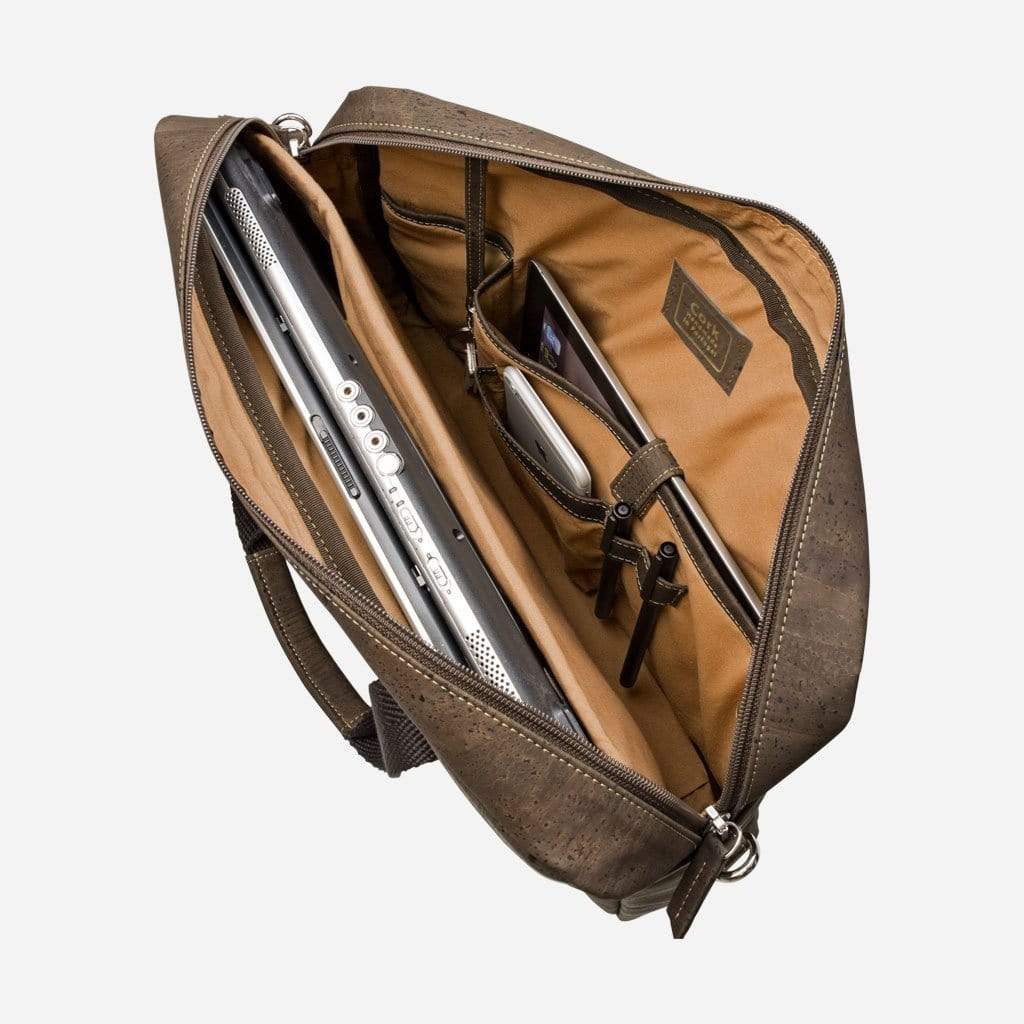 Cork Briefcase - Brown