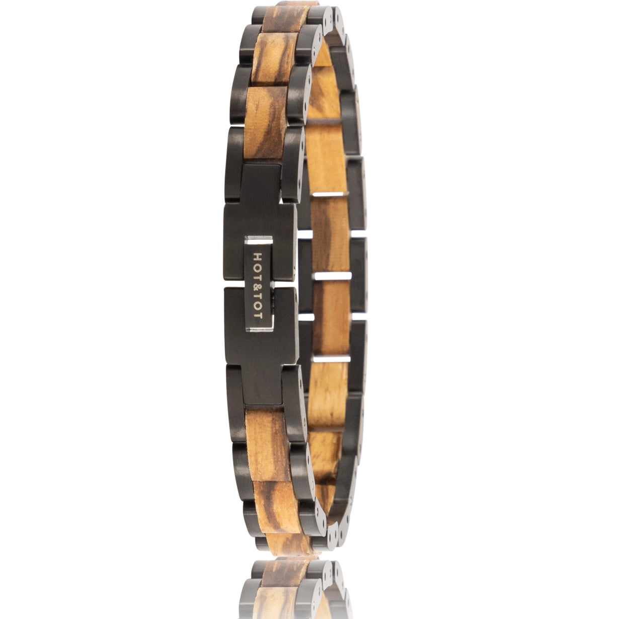 Handcrafted Sustainable Walnut Wood Bracelet - Viper