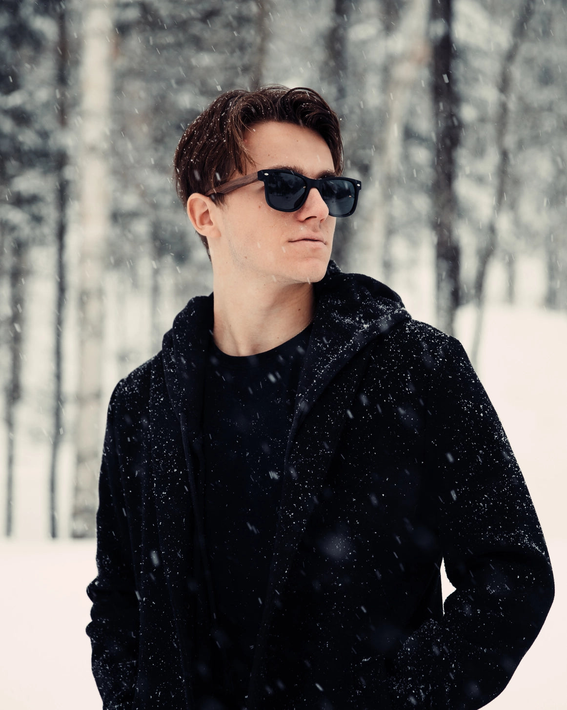 Zebra Wood Polarized Sunglasses