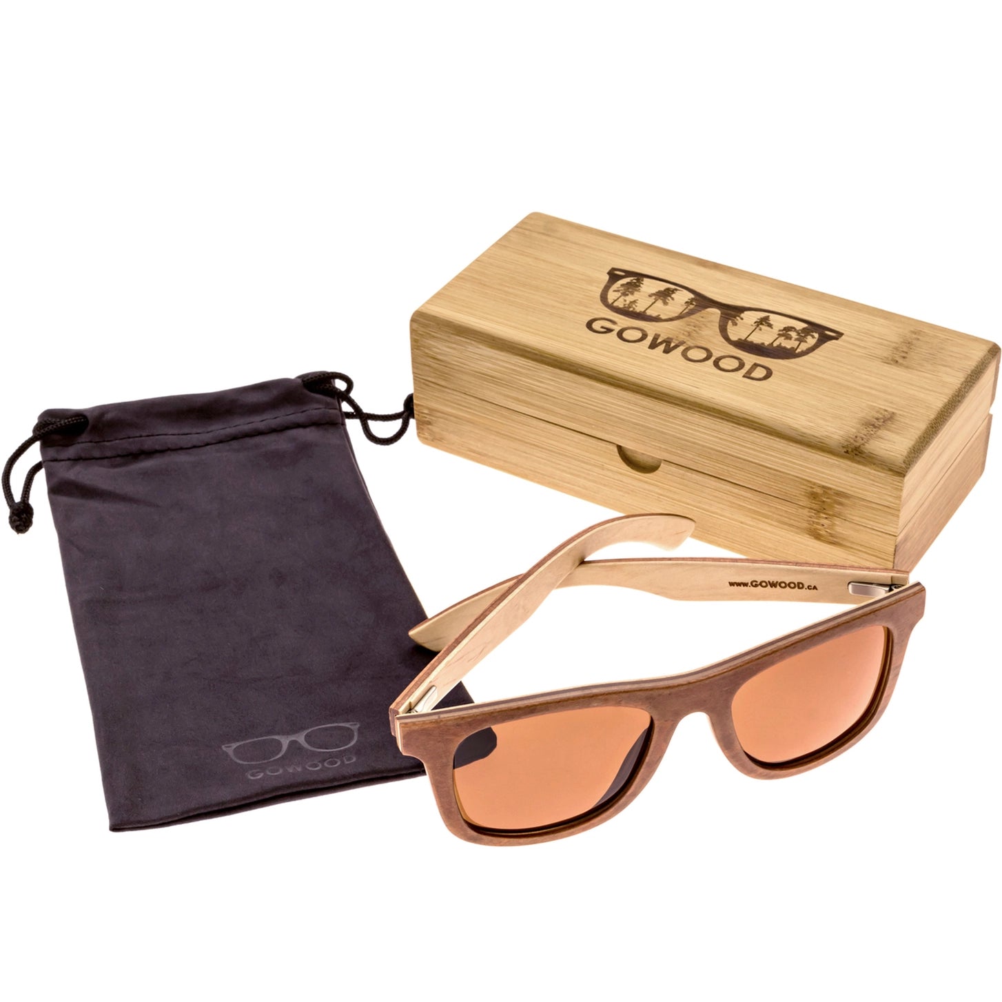 Canadian Brown Maple Sunglasses