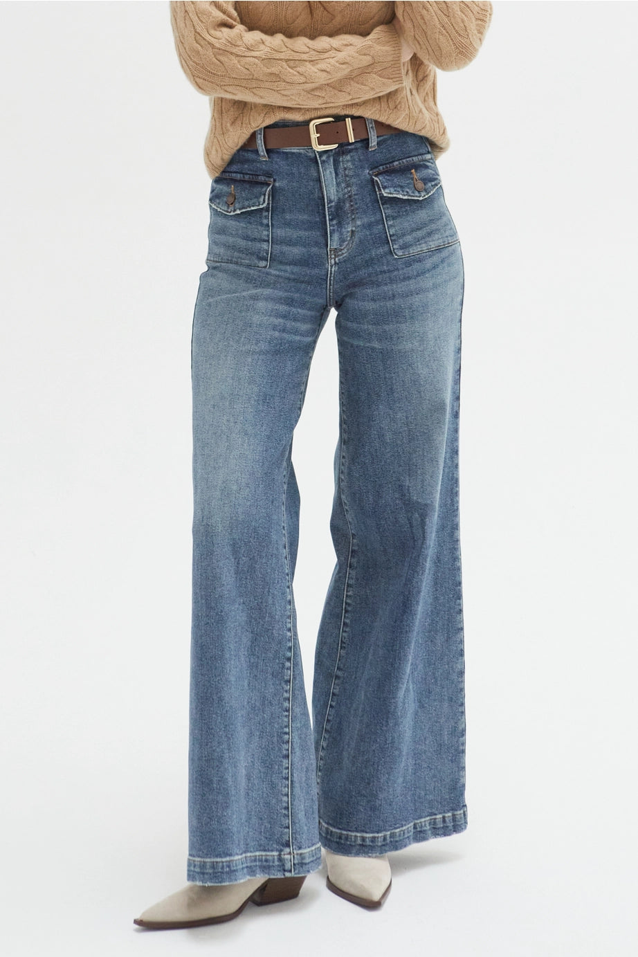 Campbell High Rise Front Pocket Denim 24