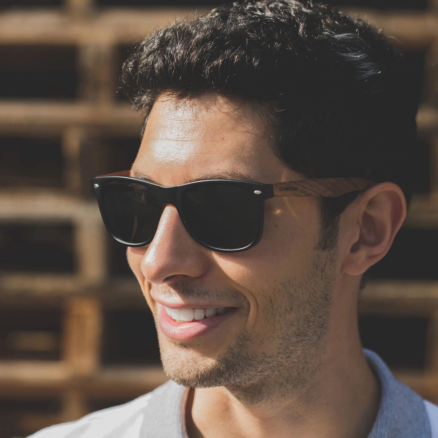 Zebra Wood Polarized Sunglasses