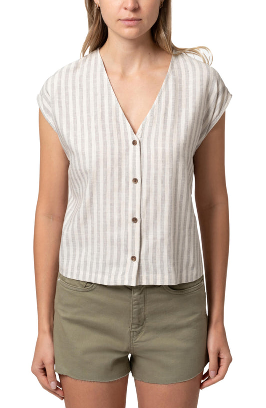 Morgan Short Sleeve Stripe Shirt