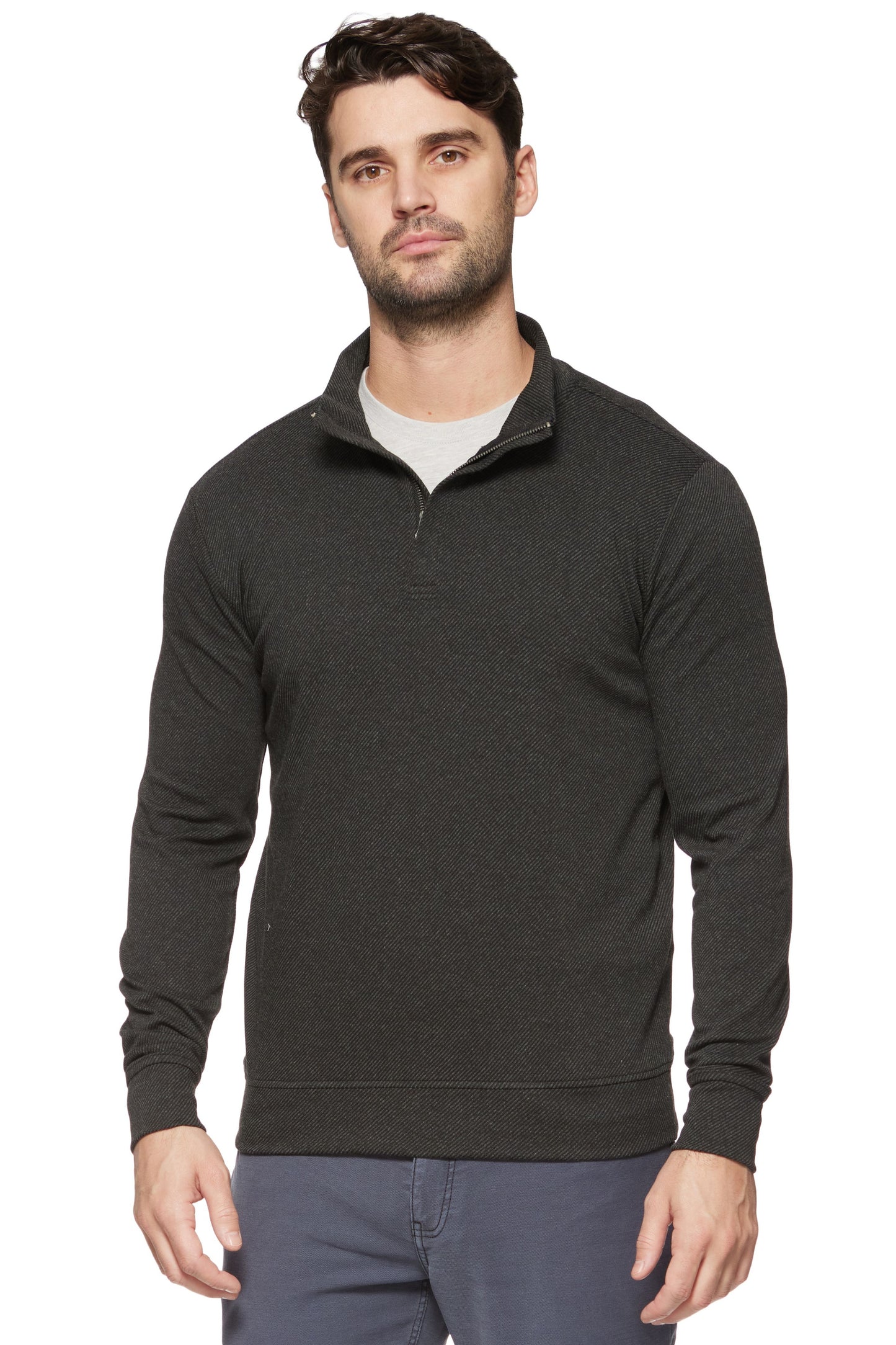 Hans Hero Twill 1/4 Zip Mock Neck