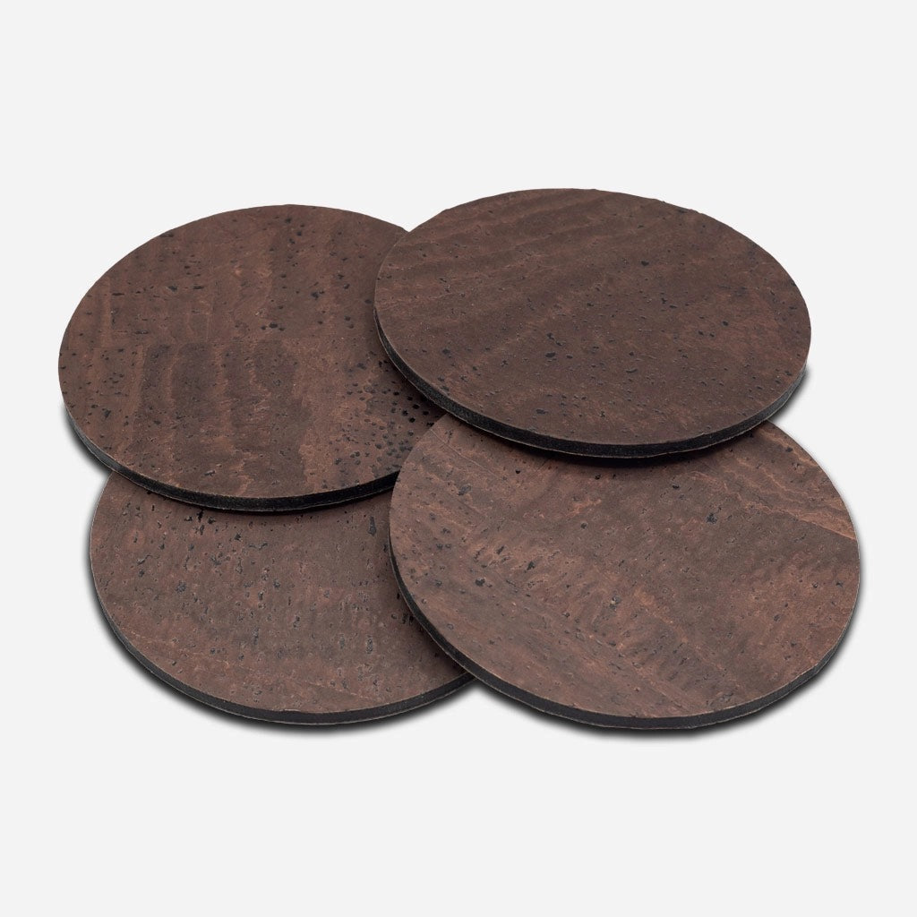 Cork Coasters Set of 4 - Brown