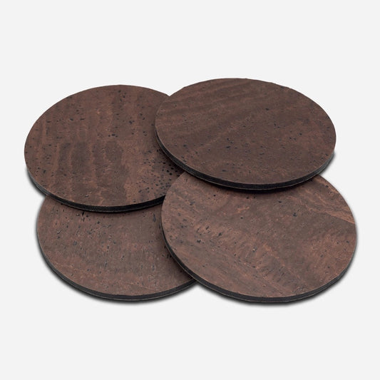 Cork Coasters Set of 4 - Brown