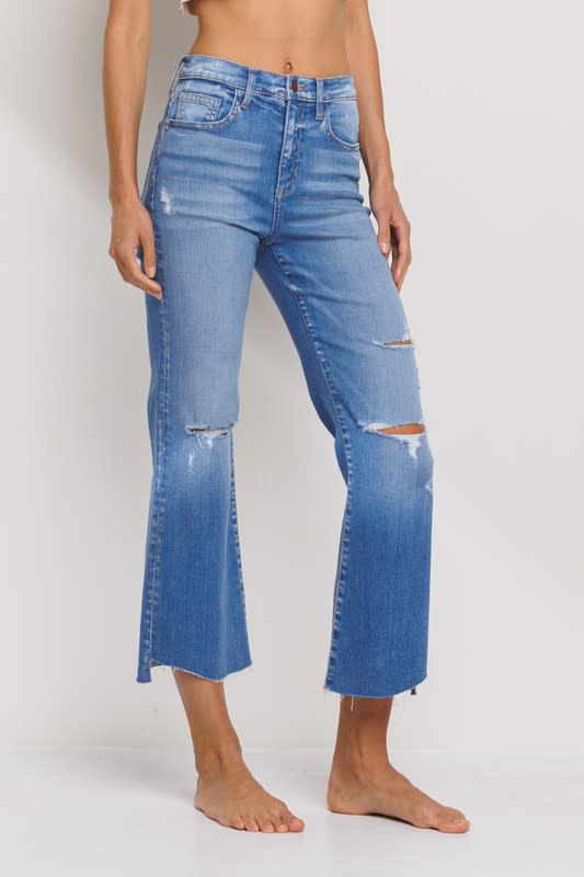 Victoria High Rise Kick Flare Denim 25