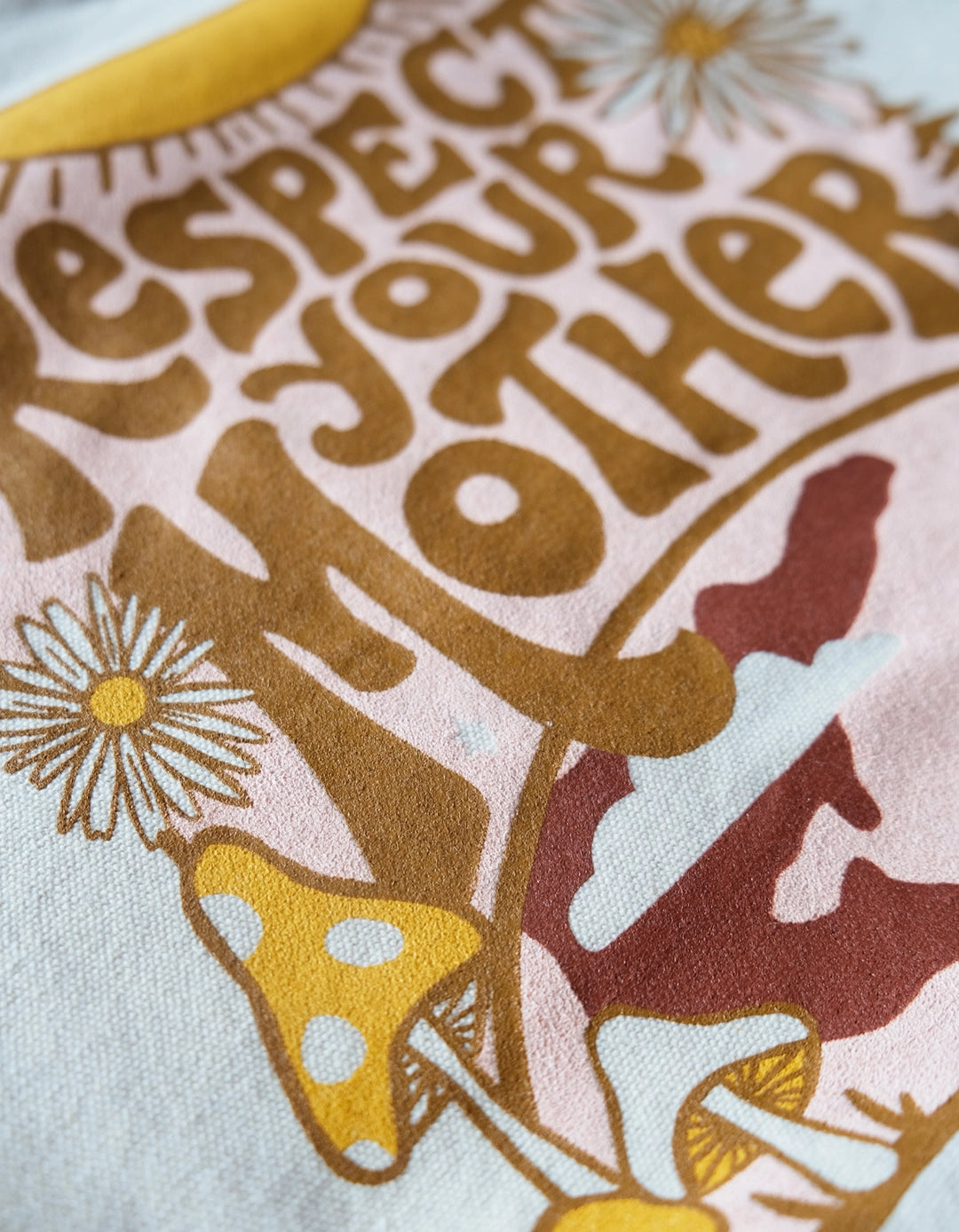 Canvas Tote Bag with Vegan Leather Handles -  Feminist