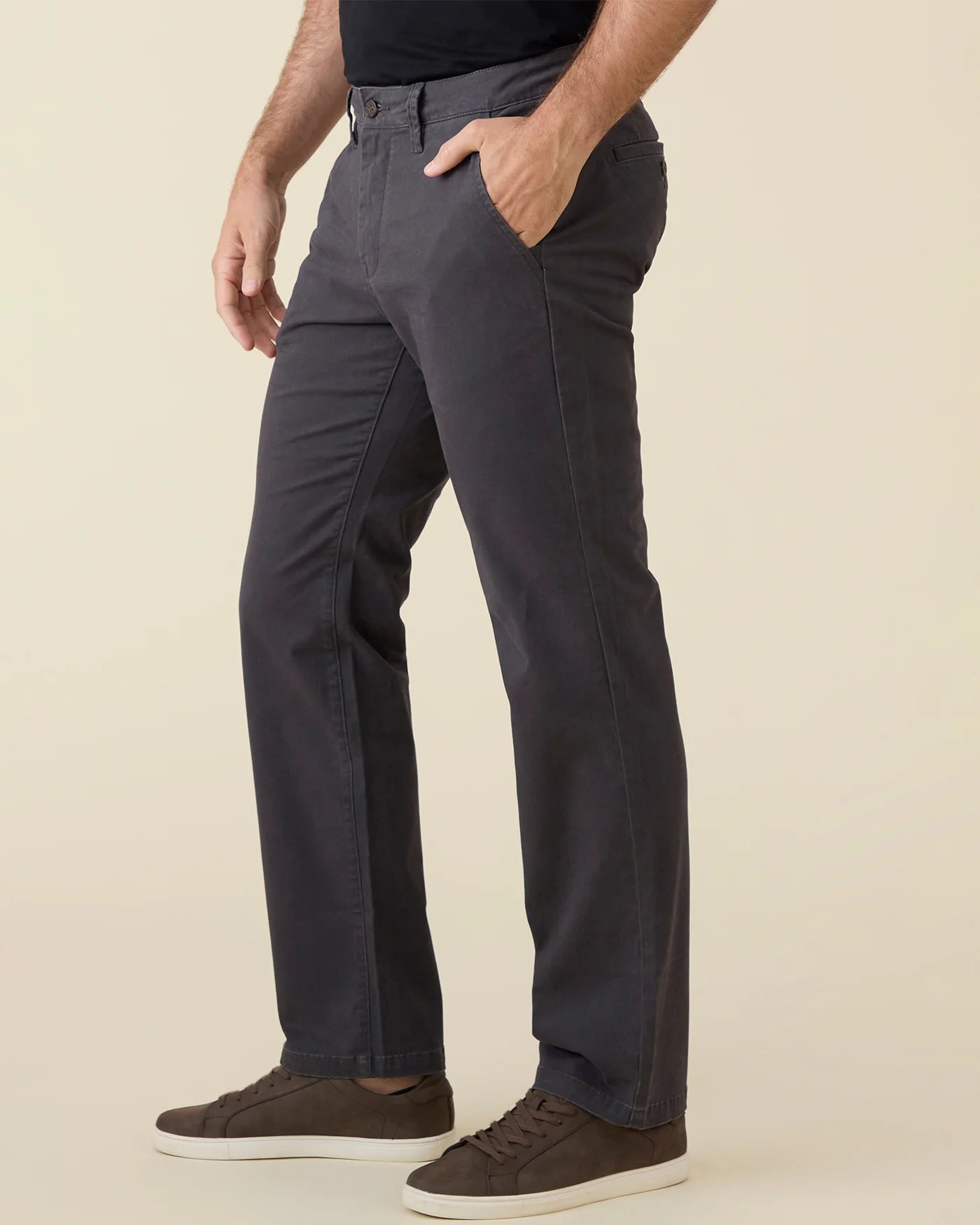 Calix Straight Leg Stretch Chinos Charcoal 30/30