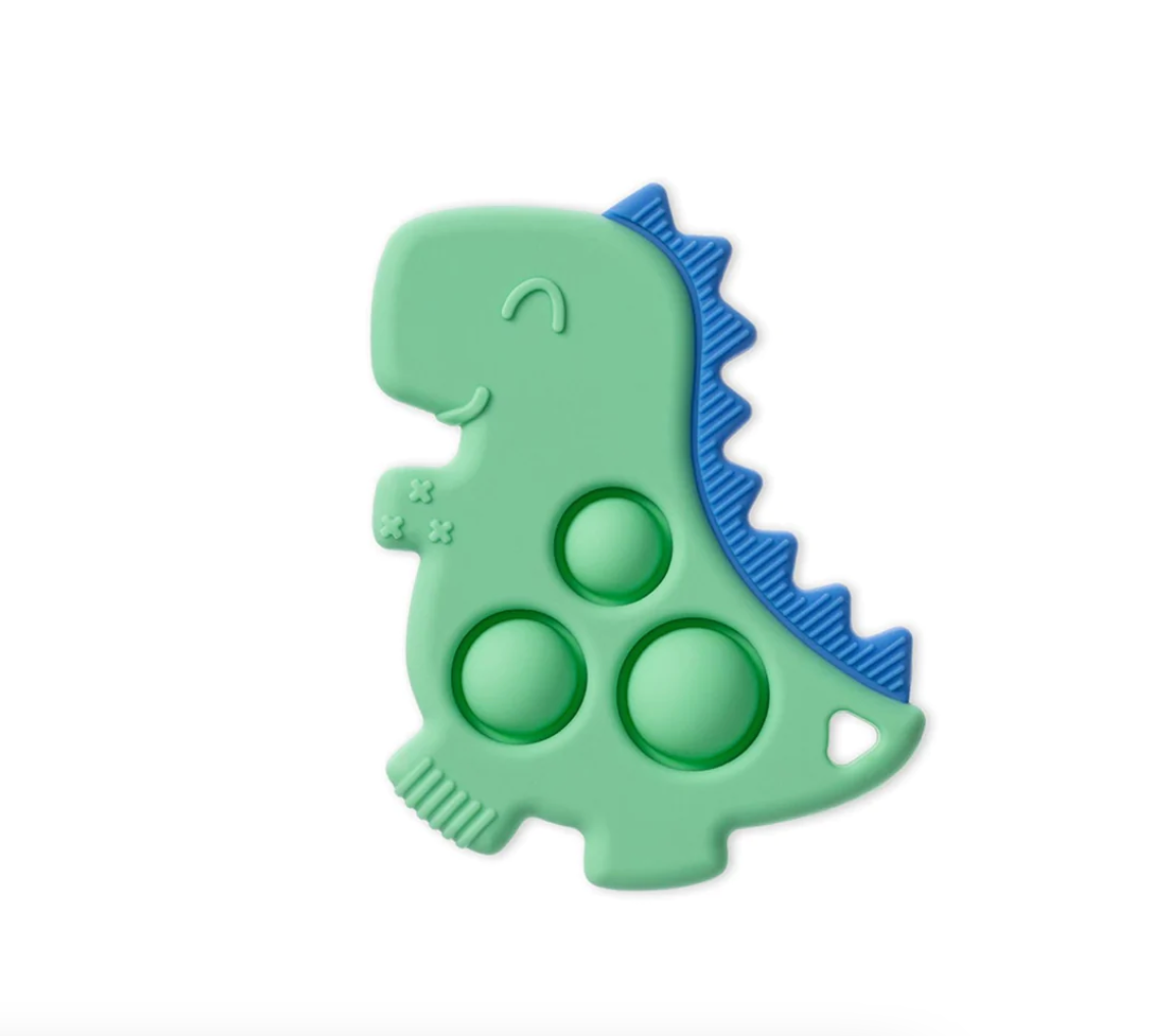 Teether w/ Sensory Popper Dino