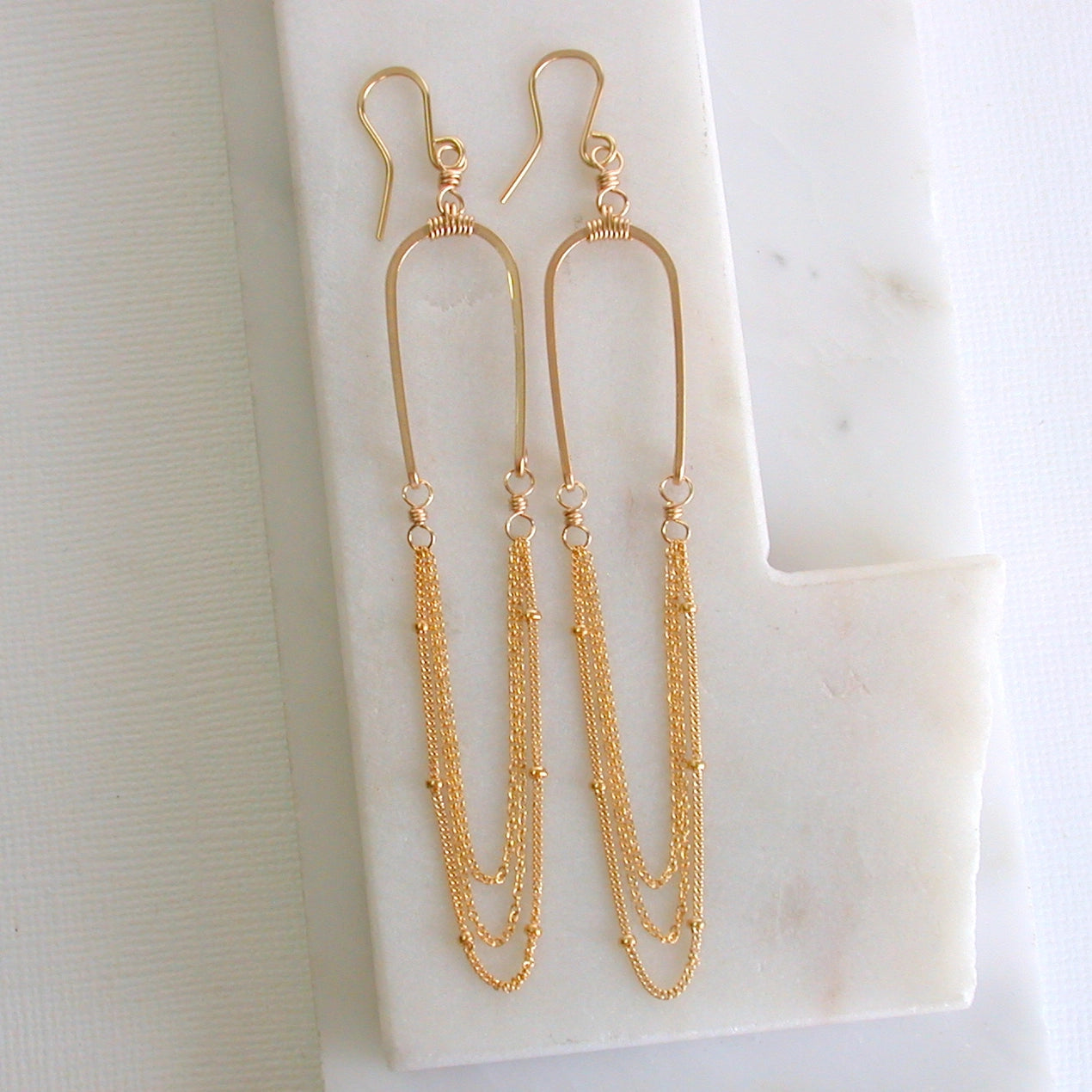 14k Gold Fill Goddess Earrings