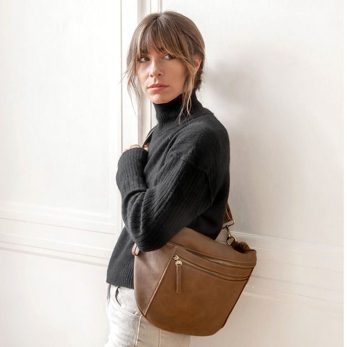 Mel Large Sling Russet Brown