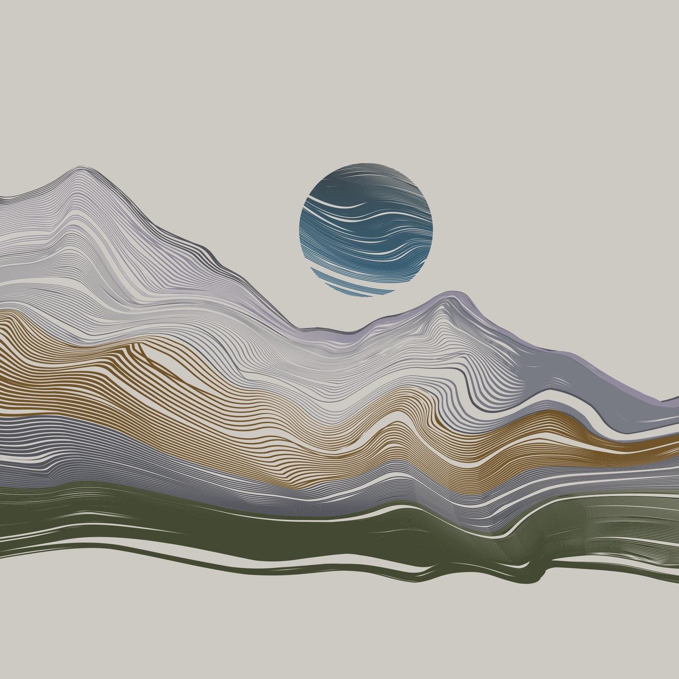 Alpine Contours T-Shirt Small