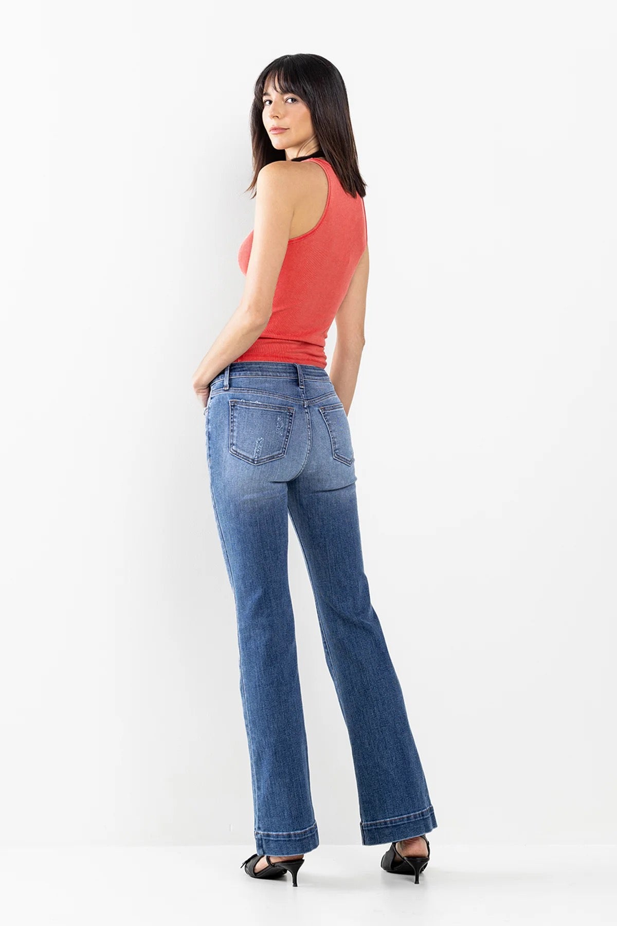 Lucy Mid-Rise Bootcut Denim 25