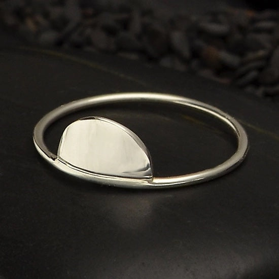 Sterling Half Circle Ring 6
