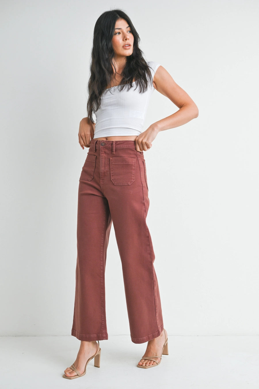 Katrina Mini Patch Pocket Ankle Pant 24