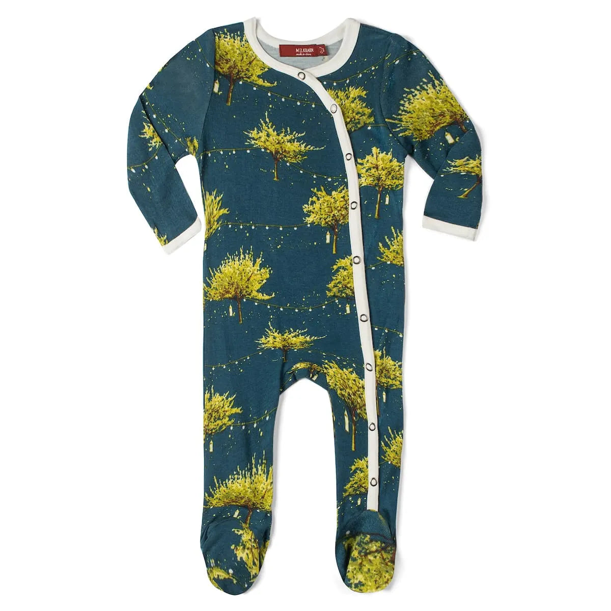 Cozy Footed Snap Romper Camping 0-3m