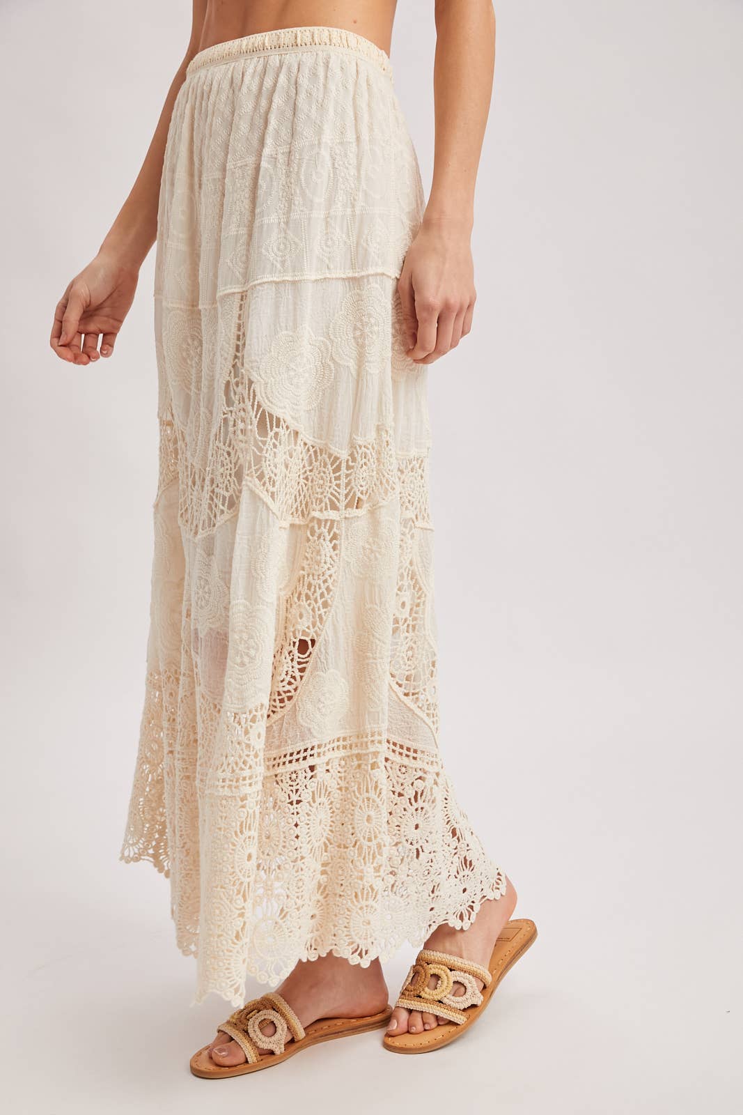 Elsa Lace Maxi Skirt