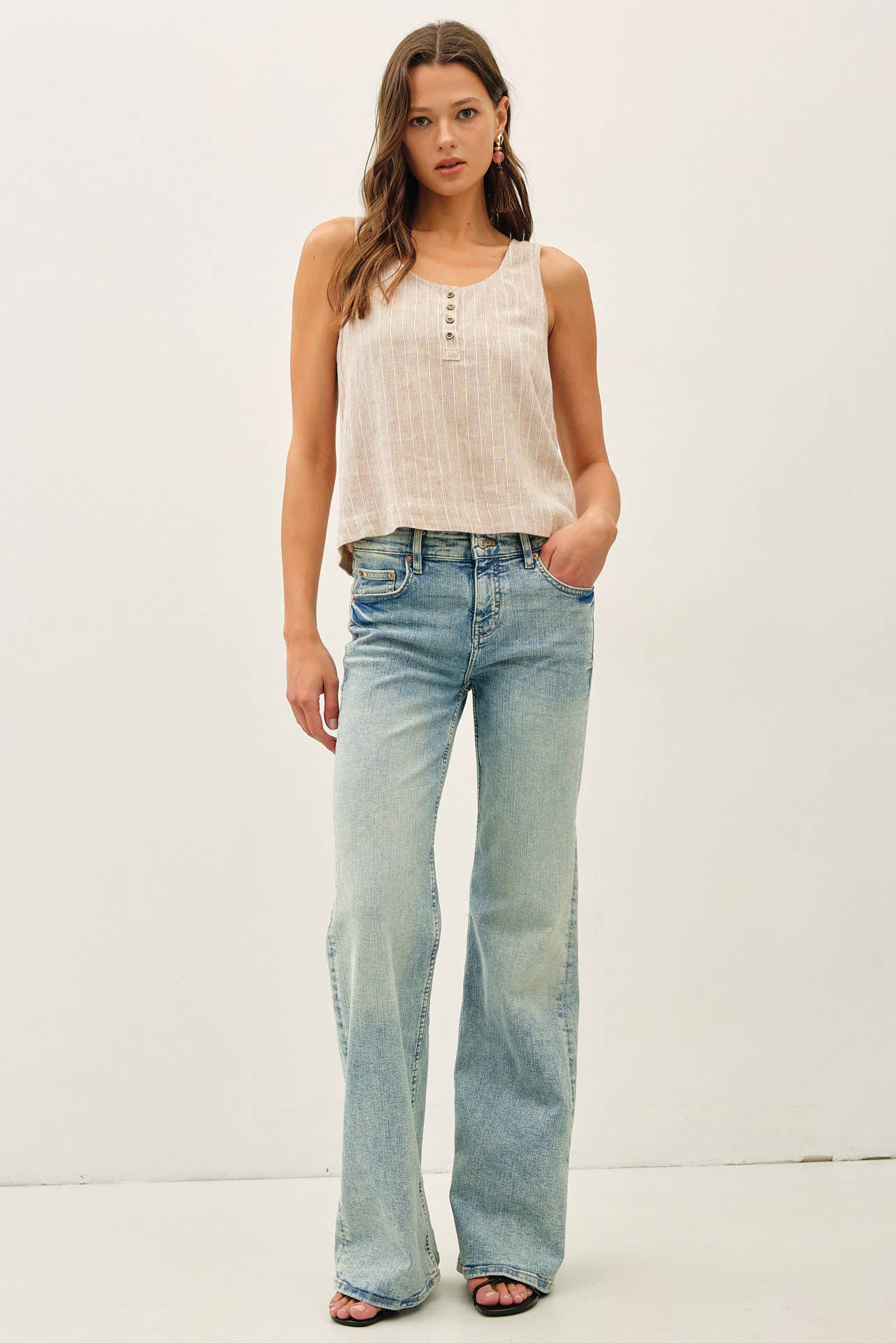 Victoria Linen Blend Tank