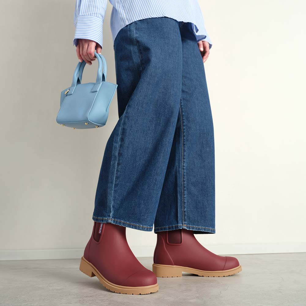 Bobbi Ankle Rain Boot - Brick Red