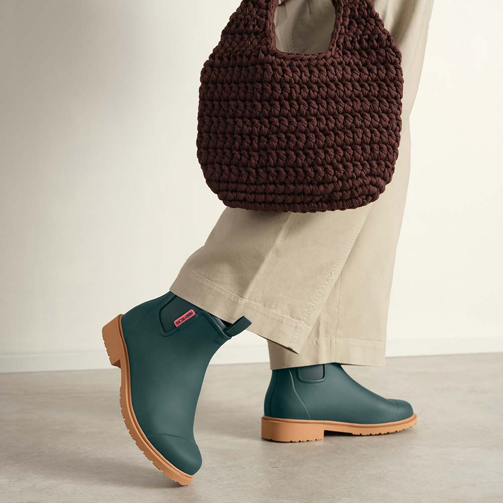 Bobbi Ankle Rain Boot - Teal