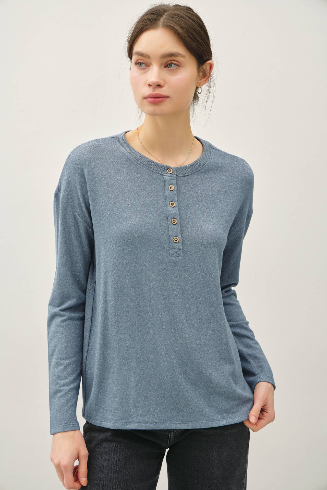 Sarah Hacci Henley Top