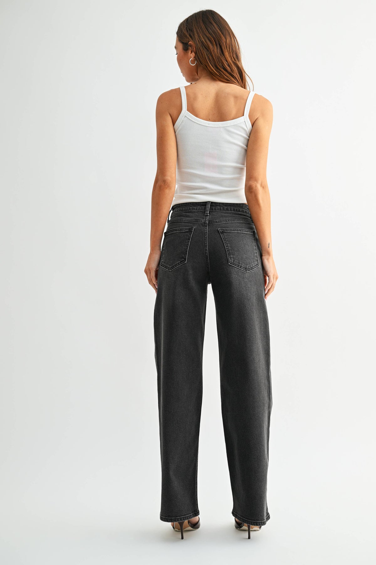 Betty Front Detail Straight Denim