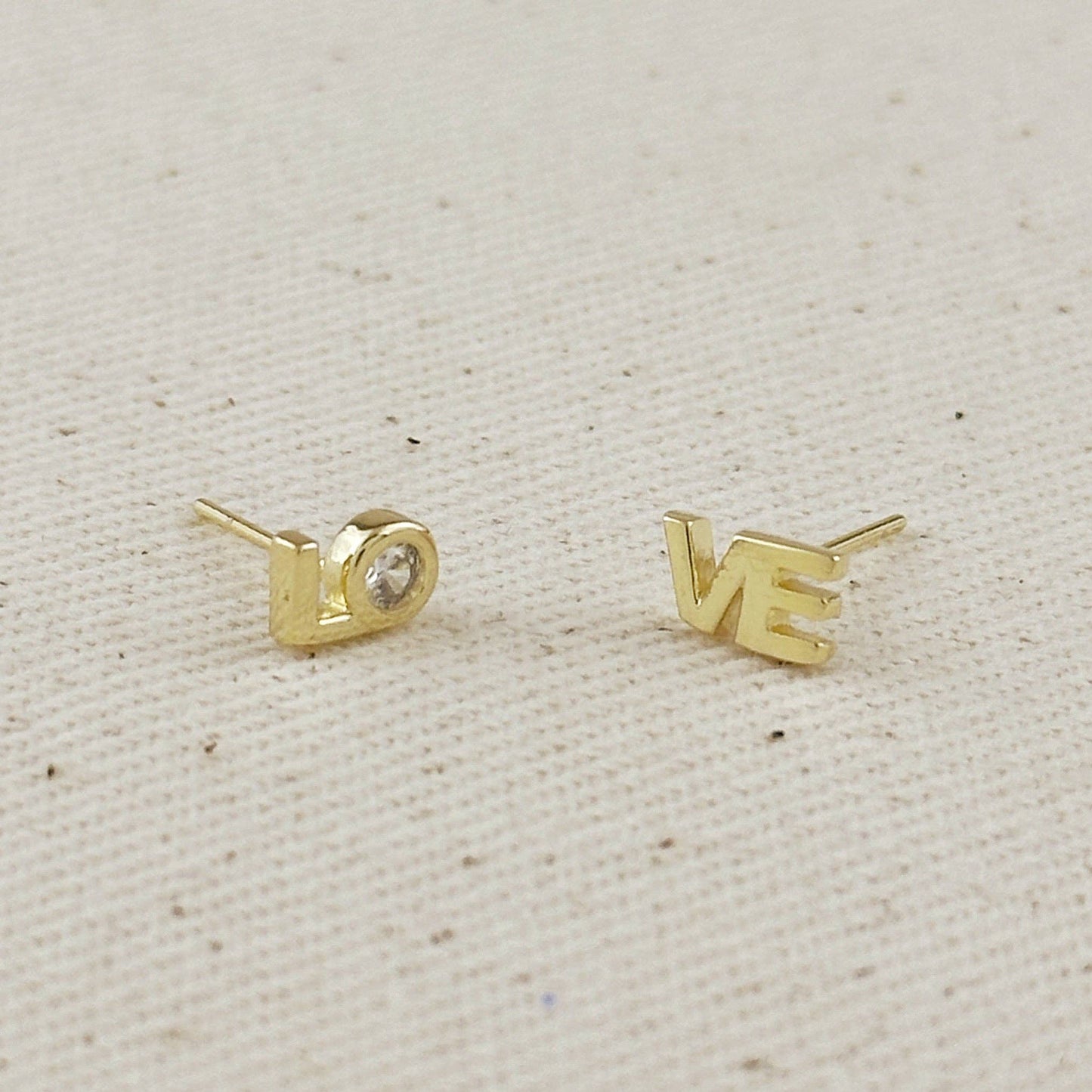 18k Gold Filled LO-VE Stud