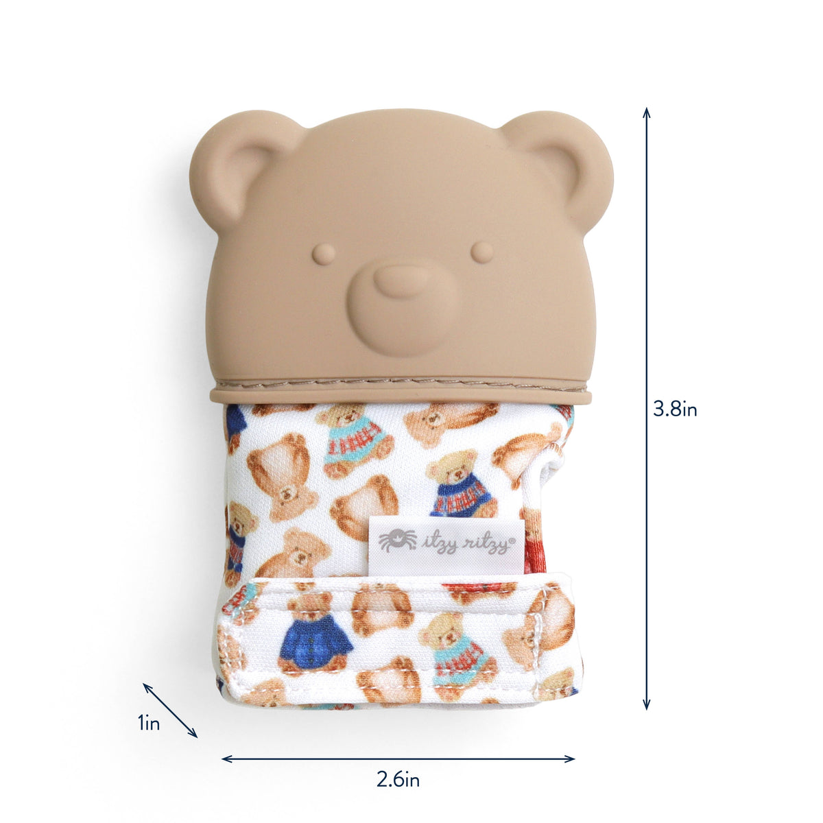 Silicone Teething Mitt Bear